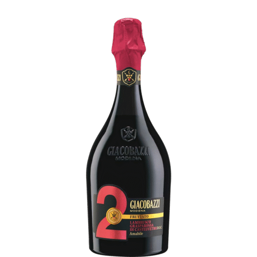 Giacobazzi 2 Lambrusco Di Grasparossa Amabile Sparkling Red Wine