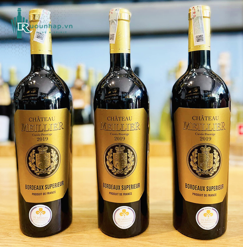 Rượu Vang Chateau Meillier Bordeaux Superieur