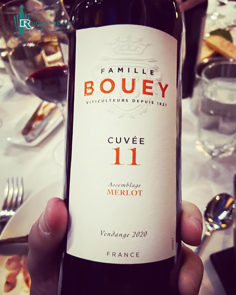 Rượu Vang Famille Bouey Cuvee 11 Merlot