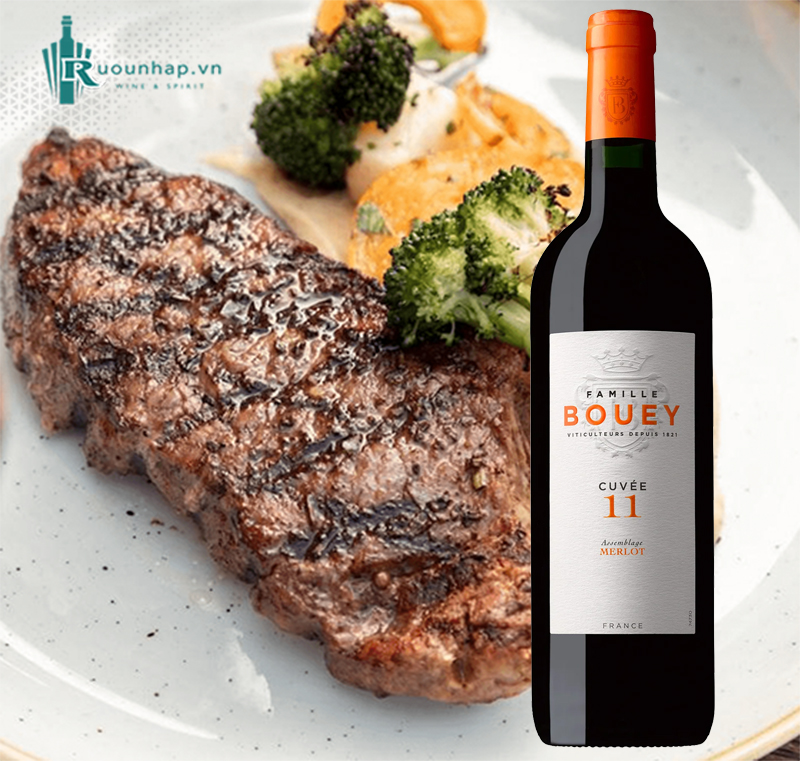 Rượu Vang Famille Bouey Cuvee 11 Merlot