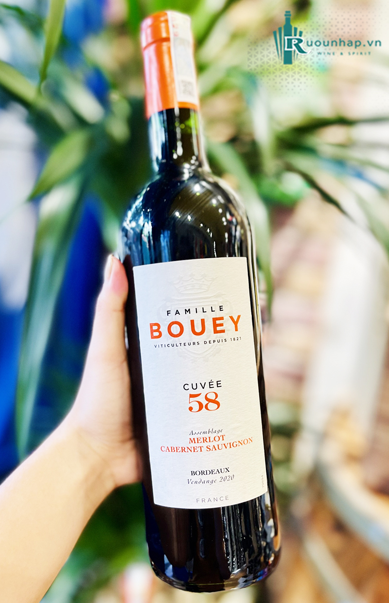 Rượu Vang Famille Bouey Cuvee 58 Merlot Cabernet Sauvignon