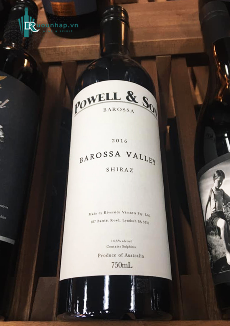 Rượu Vang Powell & Son Barossa Valley Shiraz