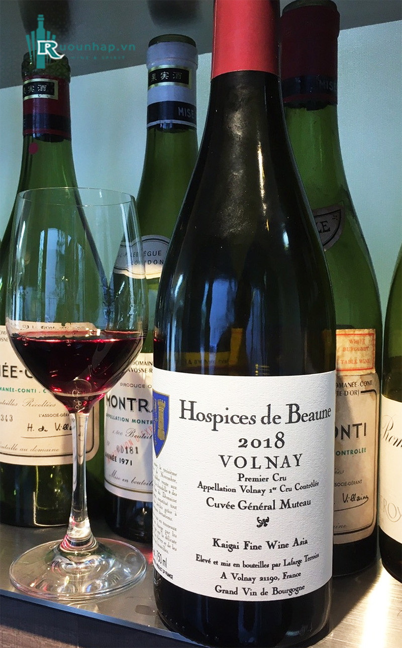 Rượu Vang Hospices de Beaune Volnay 1er Cru Cuvee General Muteau