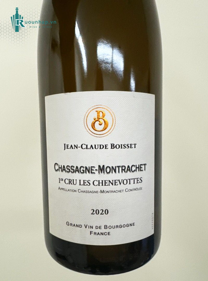 Rượu Vang Jean Claude Boisset Chassagne Montrachet Premier Cru Les Chenevottes
