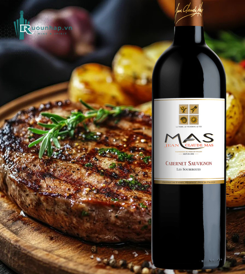Rượu Vang Jean Claude Mas Cabernet Sauvignon Les Soubergues
